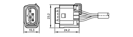Соединительный кабель с разъемом AMP E12736 Ifm electronic
