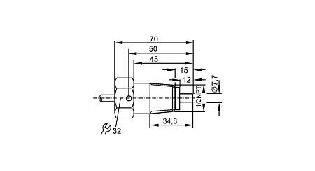Датчик потока для подключения к оценочной электронике SF3020 Ifm electronic